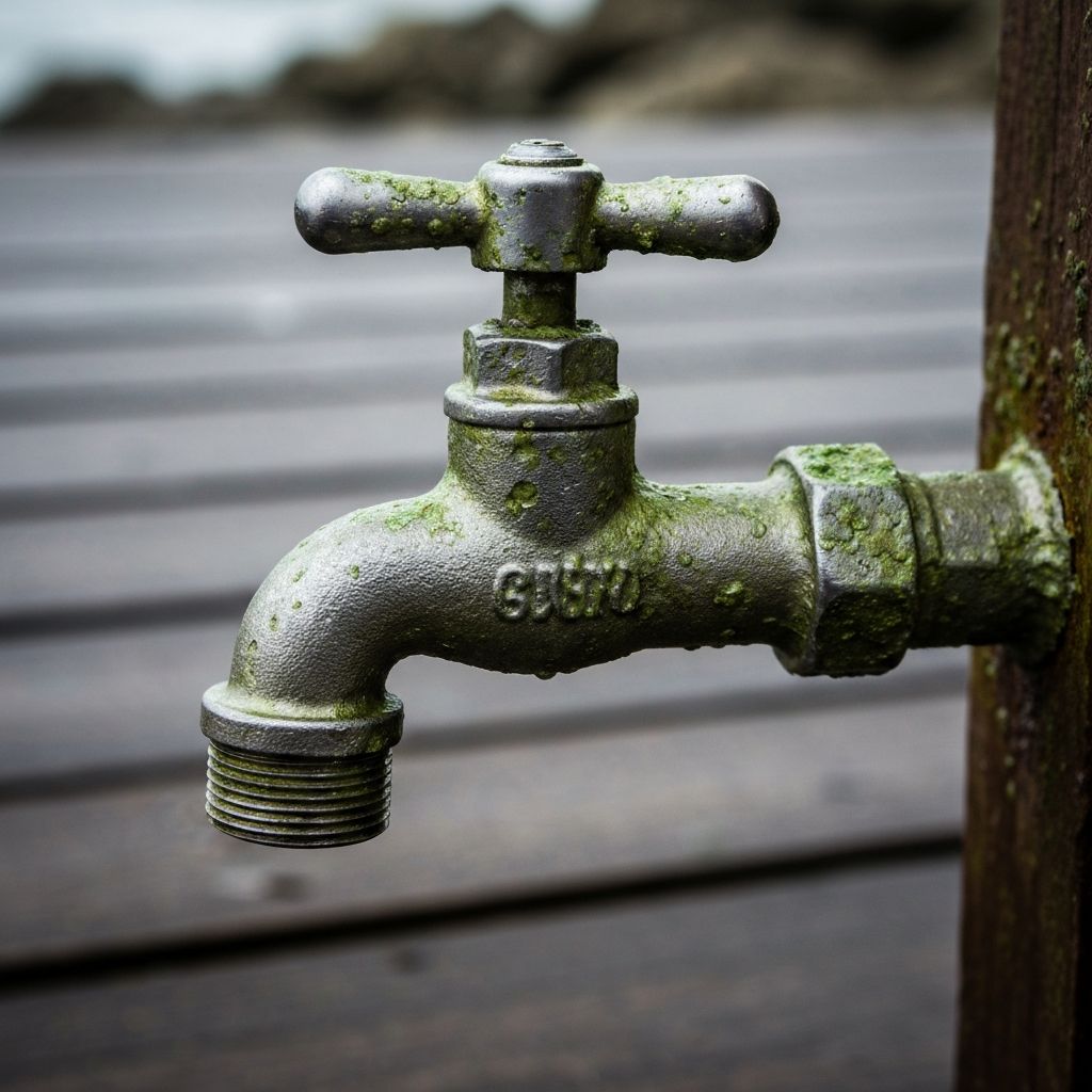 Oxidação em torneira