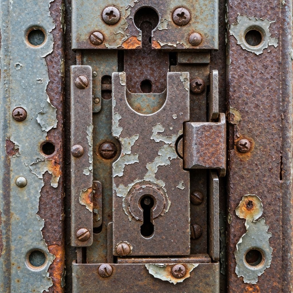 Ferrugem em fechadura